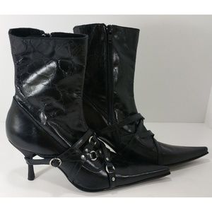NEW BEBE Black Ankle Boots